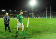 11 September 2011; Ireland captain Brian O'Driscoll leaves the pitch after the game. 2011 Rugby World Cup, Pool C, Ireland v USA, Stadium Taranaki, New Plymouth, New Zealand. Picture credit: Brendan Moran / SPORTSFILE