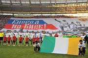 6 September 2011; The Republic of Ireland team line up before the start of the game. EURO 2012 Championship Qualifier, Russia v Republic of Ireland, Luzhniki Stadium, Moscow, Russia. Picture credit: David Maher / SPORTSFILE