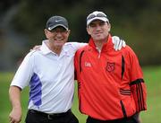 9 September 2011; Seamus, left, and Ollie Walsh from Mitchelstown GAA Club, Co. Cork, during the 12th Annual All-Ireland GAA Golf Challenge 2011 Finals. Waterford Castle Golf and Country Club, Co. Waterford. Picture credit: Matt Browne / SPORTSFILE