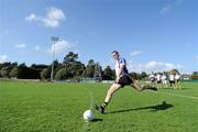 10 September 2011; Paul Hearty, from Crossmaglen Rangers, Co. Armagh, who finished second in action during the Mens MBNA Kick Fada Finals 2011. Bray Emmets GAA Club, Co. Wicklow. Picture credit: Matt Browne / SPORTSFILE