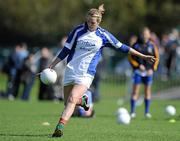 10 September 2011; Mary Sheridan, from Meath, in action during the 2011 MBNA Kick Fada ladies competition. Bray Emmets GAA Club, Co. Wicklow. Picture credit: Matt Browne / SPORTSFILE