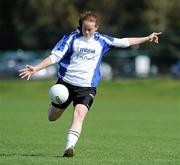 10 September 2011; Emer Miley, from Wicklow, in action during the 2011 MBNA Kick Fada ladies competition. Bray Emmets GAA Club, Co. Wicklow. Picture credit: Matt Browne / SPORTSFILE
