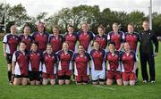 10 September 2011; The Portarlington RFC team. Back row from left, Sarah Pickford, Laura Oakley, Kim Dempsey, Geraldine Dunne, Andrea Brochan, Sinead Lawlor, Martina Dunne, Tracey Fallon, Cliona O'Toole and Head Coach Damien Huban. Front row from left, Michelle Miley, Justine Walshe, Fiona McConn, Amanda Hughes, Leanne Caulfield, Kate Tynan, Martina Russell and Rachel Murphy. Leinster Womens Rugby Season Opener Blitz, Ashbourne RFC, Ashbourne, Co. Meath. Picture credit: Barry Cregg / SPORTSFILE