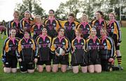10 September 2011; The Carrick RFC team. Front row from left, Lisa O'Donnell, Cliona O'Donnell, Emma Murphy, Aoife Kelly, Martina Flattery, Nuala Cullen, Fiona Noone and Claire McLoughlin. Front row from left, Áine Sradley, Niamh Spellman, Maeve Rowley, Kelly Richardson, Claire Barrow, Simone Gilmartin and Cora Nevin. Leinster Womens Rugby Season Opener Blitz, Ashbourne RFC, Ashbourne, Co. Meath. Picture credit: Barry Cregg / SPORTSFILE