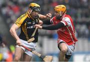 17 March 2017; Niall Deasy of Ballyea in action against Oisín Gough of Cuala during the AIB GAA Hurling All-Ireland Senior Club Championship Final match between Ballyea and Cuala at Croke Park in Dublin. Photo by Brendan Moran/Sportsfile