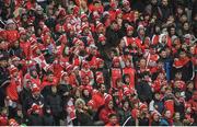 17 March 2017; Cuala supporters watch their side during the AIB GAA Hurling All-Ireland Senior Club Championship Final match between Ballyea and Cuala at Croke Park in Dublin. Photo by Brendan Moran/Sportsfile
