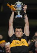 17 March 2017; Alan O'Sullivan of Dr. Crokes lifts the Andy Merrigan Cup after the AIB GAA Football All-Ireland Senior Club Championship Final match between Dr. Crokes and Slaughtneil at Croke Park in Dublin.   Photo by Brendan Moran/Sportsfile