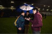 29 March 2017; Kerry manager Jack O'Connor is interviewed by the media following the EirGrid Munster GAA Football U21 Championship Final match between Cork and Kerry at Páirc Ui Rinn in Cork. Photo by Stephen McCarthy/Sportsfile