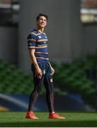 31 March 2017; Joey Carbery of Leinster during the captain's run at the Aviva Stadium in Dublin. Photo by Ramsey Cardy/Sportsfile