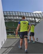 31 March 2017; Sean O'Brien of Leinster ahead of the captain's run at the Aviva Stadium in Dublin. Photo by Ramsey Cardy/Sportsfile