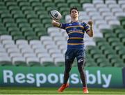 31 March 2017; Joey Carbery of Leinster during the captain's run at the Aviva Stadium in Dublin. Photo by Ramsey Cardy/Sportsfile