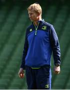 31 March 2017; Leinster head coach Leo Cullen during the captain's run at the Aviva Stadium in Dublin. Photo by Ramsey Cardy/Sportsfile