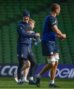 31 March 2017; Jonathan Sexton of Leinster during the captain's run at the Aviva Stadium in Dublin. Photo by Ramsey Cardy/Sportsfile