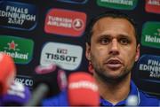 31 March 2017; Isa Nacewa of Leinster during a press conference at Leinster Rugby Headquarters in Dublin. Photo by Ramsey Cardy/Sportsfile