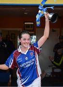 31 March 2017; Ciara McCarthy of Colaiste Bhaile Chláir lifts the cup following the Lidl All Ireland PPS Junior C Championship final match between Colaiste Bhaile Chláir and St. Columbas at Connolly Park in Sligo. Photo by Sam Barnes/Sportsfile