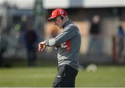 26 March 2017; Tyrone manager Mickey Harte checking his watch during the Allianz Football League Division 1 Round 6 match between Tyrone and Mayo at Healy Park in Omagh. Photo by Oliver McVeigh/Sportsfile