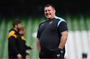 31 March 2017; Wasps Director of Rugby Dai Young during the captain's run at the Aviva Stadium in Dublin. Photo by Ramsey Cardy/Sportsfile