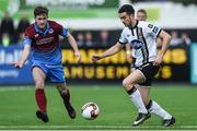 31 March 2017; Michael Duffy of Dundalk in action against Colm Deasy of Drogheda United during the SSE Airtricity League Premier Division match between Dundalk and Drogheda United at Oriel Park in Dundalk, Co. Louth. Photo by David Maher/Sportsfile