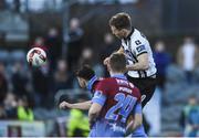 31 March 2017; David McMillan of Dundalk scores his side's first goal during the SSE Airtricity League Premier Division match between Dundalk and Drogheda United at Oriel Park in Dundalk, Co. Louth. Photo by David Maher/Sportsfile