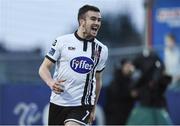 31 March 2017; Michael Duffy of Dundalk celebrates after scoring his side's second goal during the SSE Airtricity League Premier Division match between Dundalk and Drogheda United at Oriel Park in Dundalk, Co. Louth. Photo by David Maher/Sportsfile