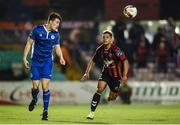 31 March 2017; Lee Desmond of St Patrick's Athletic St Patrick's in action against Kaleem Simon of Bohemians during the SSE Airtricity League Premier Division match between Bohemians and St Patrick's Athletic at Dalymount Park in Dublin. Photo by Cody Glenn/Sportsfile