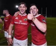 31 March 2017; Conor Oliver, right, and Dan Doggin of Munster A celebrate after the British & Irish Cup semi-final match between Munster A and Ealing Trailfinders at CIT in Cork. Photo by Matt Browne/Sportsfile