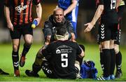 31 March 2017; Robert Cornwall of Bohemians after picking up an injury during the SSE Airtricity League Premier Division match between Bohemians and St Patrick's Athletic at Dalymount Park in Dublin. Photo by Cody Glenn/Sportsfile