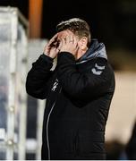 31 March 2017; Limerick FC manager Martin Russell reacts during the SSE Airtricity League Premier Division match between Limerick FC and Cork City at The Markets Field in Limerick. Photo by Diarmuid Greene/Sportsfile