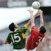 28 August 2005; Graham Canty, Cork, in action against Bryan Sheehan, Kerry. Bank of Ireland All-Ireland Senior Football Championship Semi-Final, Kerry v Cork, Croke Park, Dublin. Picture credit; David Maher / SPORTSFILE
