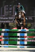 14 September 2011; Shane Sweetnam, from Kanturk, Co. Cork, and Amaretto D'Arco while competing in the FEI European Speed Competition at the FEI European Jumping Championships, Club de Campo Villa, Madrid, Spain. Picture credit: Ray McManus / SPORTSFILE