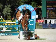 14 September 2011; Nicola FitzGibbon, from Kilteel, Co. Kildare, and Puissance while competing in the FEI European Speed Competition at the FEI European Jumping Championships, Club de Campo Villa, Madrid, Spain. Picture credit: Ray McManus / SPORTSFILE