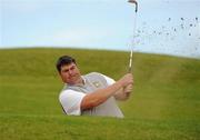 14 September 2011; Chris Butler, Tramore Golf Club, Co. Waterford, plays out of a bunker during the Barton Shield Semi-Final against Athenry Golf Club, Co. Galway. Chartis Insurance Ireland Cups and Shields Finals 2011, Castlerock Golf Club, Co. Derry. Picture credit: Oliver McVeigh/ SPORTSFILE