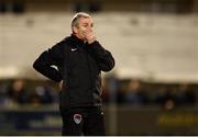 31 March 2017; Cork City manager John Caulfield reacts during the SSE Airtricity League Premier Division match between Limerick FC and Cork City at The Markets Field in Limerick. Photo by Diarmuid Greene/Sportsfile
