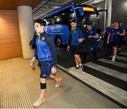 1 April 2017; Joey Carbery of Leinster arrives prior to the European Rugby Champions Cup Quarter-Final match between Leinster and Wasps at the Aviva Stadium in Dublin. Photo by Stephen McCarthy/Sportsfile