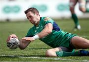 1 April 2017; Craig Ronaldson of Connacht goes over to score his sides second try during the Guinness PRO12 Round 3 match between Zebre Rugby and Connacht Rugby at the Stadio Sergio Lanfranchi in Parma, Italy. Photo by Roberto Bregani/Sportsfile