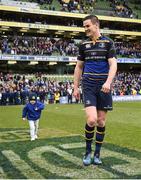 1 April 2017; Jonathan Sexton of Leinster and son Luca Sexton, age 2, on the pitch following the European Rugby Champions Cup Quarter-Final match between Leinster and Wasps at the Aviva Stadium in Dublin. Photo by Cody Glenn/Sportsfile