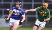 1 April 2017; John Lennon of Laois in action against Tom Murnane of Kerry during the Allianz Hurling League Division 1B Relegation Play-Off match between Laois and Kerry at O'Moore Park, in Portlaoise. Photo by Matt Browne/Sportsfile