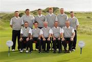 15 September 2011; Tramore Golf Club, Co. Waterford, finalists in the Barton Shield at the Chartis Cups and Shields National Finals 2011, back row left to right: Danny Linehan, Chris Butler, Ronan Walsh, Robin Dawson, Alan Thomas, Peter Power; front row left to right: David Kiely, Declan King, Gabriel Kennedy (Club Captain), Owen Kavanagh (Team Captain), John Mitchell. Chartis Cups and Shields Finals 2011, Castlerock Golf Club, Co. Derry. Picture credit: Oliver McVeigh/ SPORTSFILE