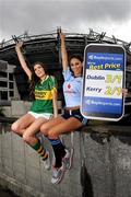16 September 2011; Models Hannah Devane, left, and Georgia Salpa pictured at the Boylesports mobile site photocall. Jury’s Inn, Croke Park, Dublin. Picture credit: Brian Lawless / SPORTSFILE
