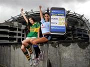 16 September 2011; Models Hannah Devane, left, and Georgia Salpa pictured at the Boylesports mobile site photocall. Jury’s Inn, Croke Park, Dublin. Picture credit: Brian Lawless / SPORTSFILE