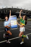 16 September 2011; Models Hannah Devane, right, and Georgia Salpa, pictured at the Boylesports mobile site photocall. Jury’s Inn, Croke Park, Dublin. Picture credit: Brian Lawless / SPORTSFILE