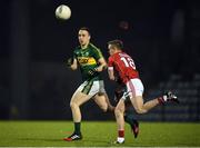 29 March 2017; Andrew Barry of Kerry in action against Daniel Meaney of Cork during the EirGrid Munster GAA Football U21 Championship Final match between Cork and Kerry at Páirc Ui Rinn in Cork. Photo by Stephen McCarthy/Sportsfile