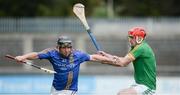 1 April 2017; George O'Brien of Wicklow in action against Seán Gerraghty of Meath during the Allianz Hurling League Division 2B Final match between Meath and Wicklow at Parnell Park, in Dublin. Photo by Daire Brennan/Sportsfile