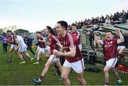 1 April 2017; The Galway bench celebrate their sides victory at the final whistle of the EirGrid Connacht GAA Football U21 Championship Final match between Galway and Sligo at Markievicz Park in Sligo. Photo by David Fitzgerald/Sportsfile