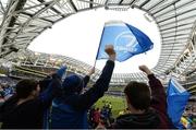 1 April 2017; Leinster supporters during the European Rugby Champions Cup Quarter-Final match between Leinster and Wasps at Aviva Stadium, in Lansdowne Road, Dublin. Photo by Cody Glenn/Sportsfile