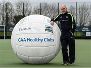 2 April 2017; GAA Healthy Club Ulster Roadshow- inspiring GAA clubs to become hubs for health.  Pictured at the GAA Ulster Healthy Clubs Roadshow is Mickey Harte, manager of the Tyrone senior inter-county team. The GAA Healthy Clubs Project (HCP), in partnership with Irish Life and Healthy Ireland, aims to inspire and empower more GAA clubs to support their members and communities in pursuit of better physical, social, and mental wellbeing.  The Ulster Healthy Club Roadshow is the final part of a series of roadshows that took place across the country since January 2017. For more information about the GAA’s HCP visit: www.gaa.ie/community. Follow: @officialgaa or Like: www.facebook.com/officialgaa/    GAA Healthy Club Roadshow - Ulster at Jordanstown Ulster University, in Belfast. Photo by Oliver McVeigh/Sportsfile