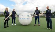 2 April 2017; GAA Healthy Club Ulster Roadshow- inspiring GAA clubs to become hubs for health.  Pictured at the GAA Ulster Healthy Clubs Roadshow is (l-r) Anna Geary, former Cork Camogie captain, Philly McMahon, Gaelic footballer for Dublin and Ballymun Kickhams, Michael Fennelly, hurler with the Kilkenny senior team and Mickey Harte, manager of the Tyrone senior inter-county team. The GAA Healthy Clubs Project (HCP), in partnership with Irish Life and Healthy Ireland, aims to inspire and empower more GAA clubs to support their members and communities in pursuit of better physical, social, and mental wellbeing.  The Ulster Healthy Club Roadshow is the final part of a series of roadshows that took place across the country since January 2017. For more information about the GAA’s HCP visit: www.gaa.ie/community. Follow: @officialgaa or Like: www.facebook.com/officialgaa/    GAA Healthy Club Roadshow - Ulster at Jordanstown Ulster University, in Belfast. Photo by Oliver McVeigh/Sportsfile