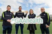 2 April 2017; GAA Healthy Club Ulster Roadshow- inspiring GAA clubs to become hubs for health.  Pictured at the GAA Ulster Healthy Clubs Roadshow is (l-r) Philly McMahon, Gaelic footballer for Dublin and Ballymun Kickhams, Michael Fennelly, hurler with the Kilkenny senior team, Anna Geary, former Cork Camogie captain, and Mickey Harte, manager of the Tyrone senior inter-county team. The GAA Healthy Clubs Project (HCP), in partnership with Irish Life and Healthy Ireland, aims to inspire and empower more GAA clubs to support their members and communities in pursuit of better physical, social, and mental wellbeing.  The Ulster Healthy Club Roadshow is the final part of a series of roadshows that took place across the country since January 2017. For more information about the GAA’s HCP visit: www.gaa.ie/community. Follow: @officialgaa or Like: www.facebook.com/officialgaa/    GAA Healthy Club Roadshow - Ulster at Jordanstown Ulster University, in Belfast. Photo by Oliver McVeigh/Sportsfile
