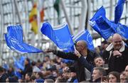 1 April 2017; Leinster supporters during the European Rugby Champions Cup Quarter-Final match between Leinster and Wasps at Aviva Stadium in Dublin. Photo by Ramsey Cardy/Sportsfile