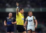 1 April 2017; Referee Nigel Owens during the European Rugby Champions Cup Quarter-Final match between Leinster and Wasps at the Aviva Stadium in Dublin. Photo by Stephen McCarthy/Sportsfile
